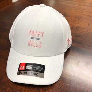 WOMENS Under Armour golf hat Poppy Hills Ca NEW